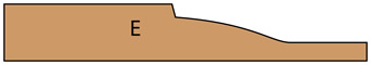 cross section of Center Panel E